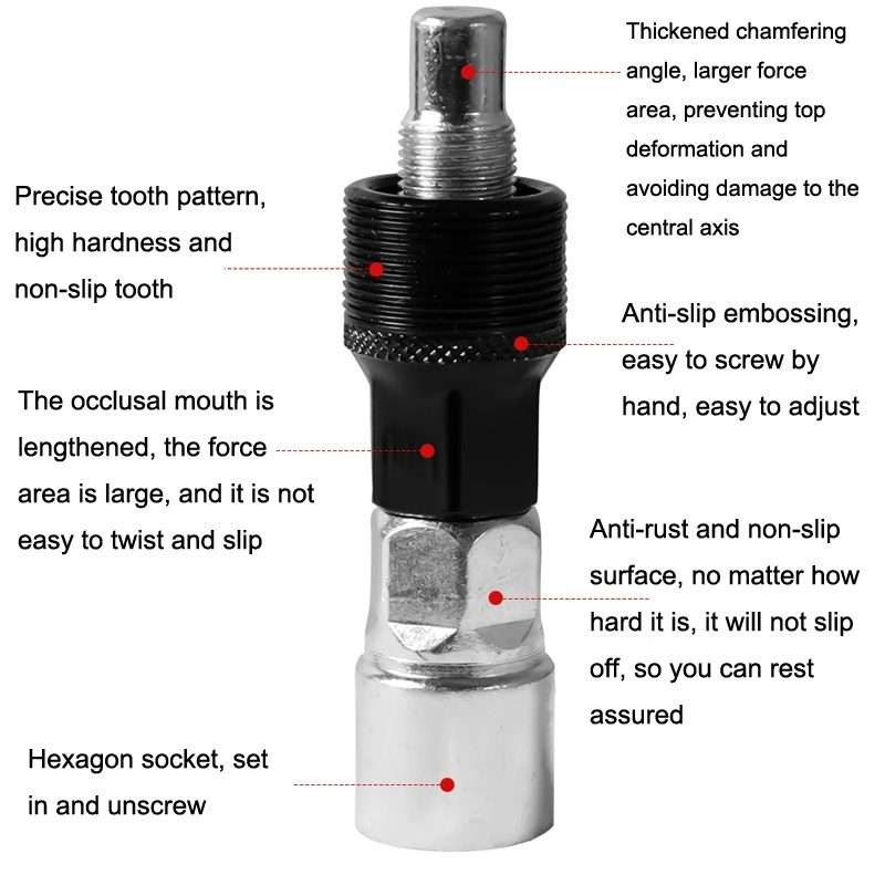 Bicycle Maintenance Tool Set Tool + Interceptor + 35 Grams + Mid -Axis Sleeve