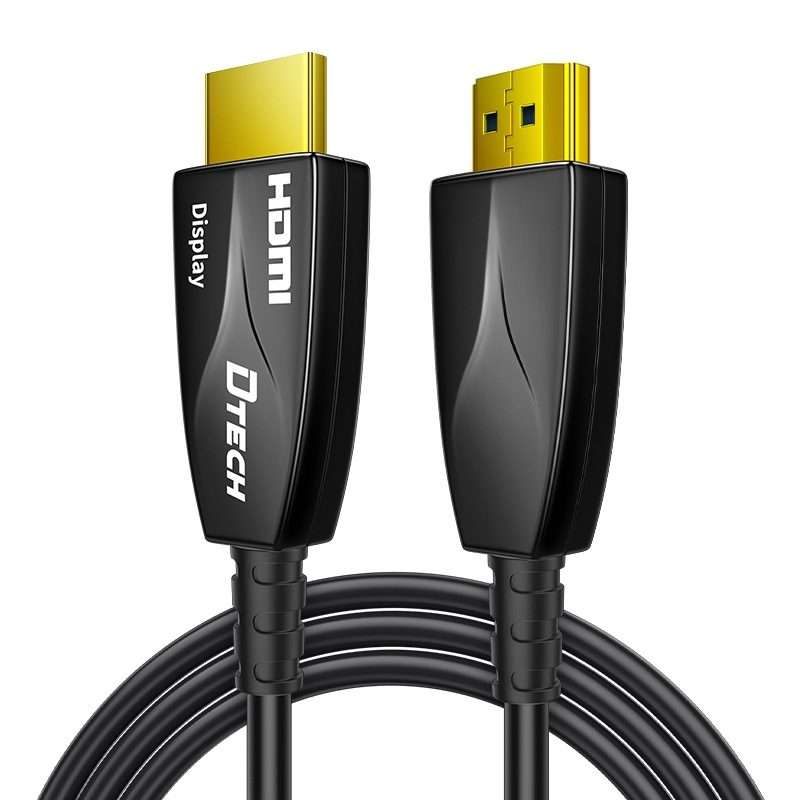 DTECH HDMI 2.0 Version Fiber Optical Line 4K 60Hz Large Screen TV Engineering Wiring, Length: 20m