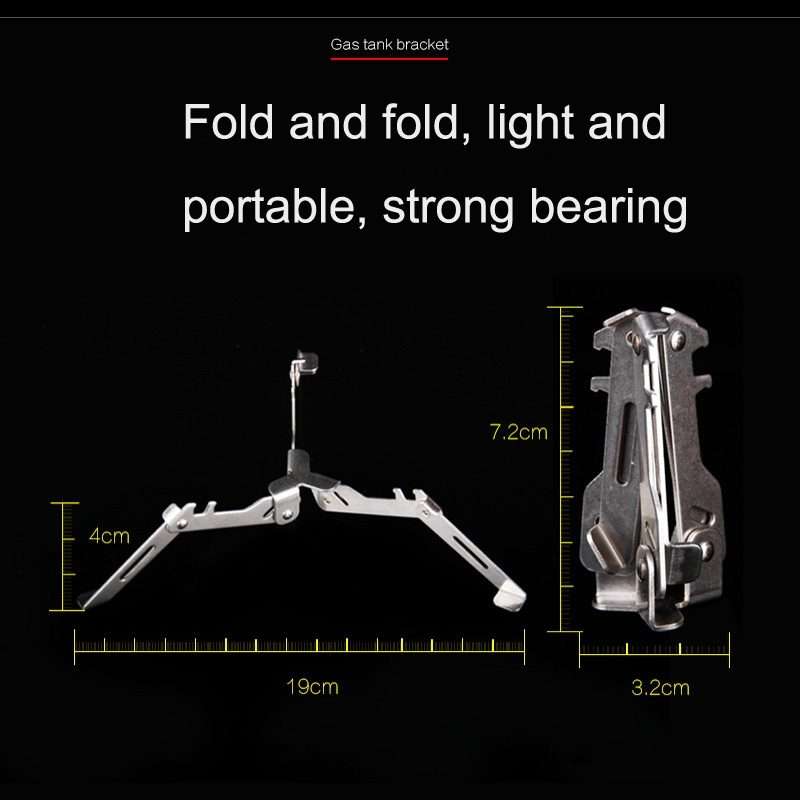 Outdoor Tools Flat Tank Long Tank Stainless Steel Folding Triangular Stable Bracket