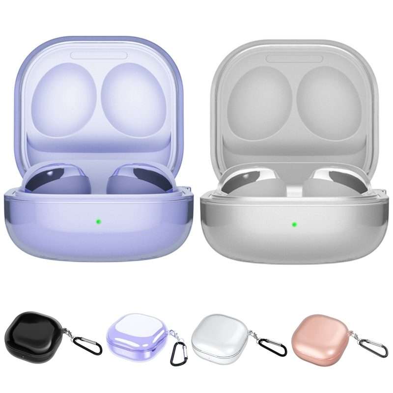 High Transparent TPU Earphone Case For Samsung Galaxy Buds Pro/Live(Pink Gold)