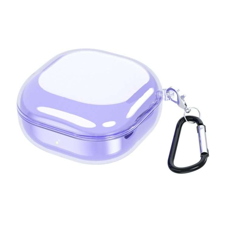 High Transparent TPU Earphone Case For Samsung Galaxy Buds Pro/Live(Purple)