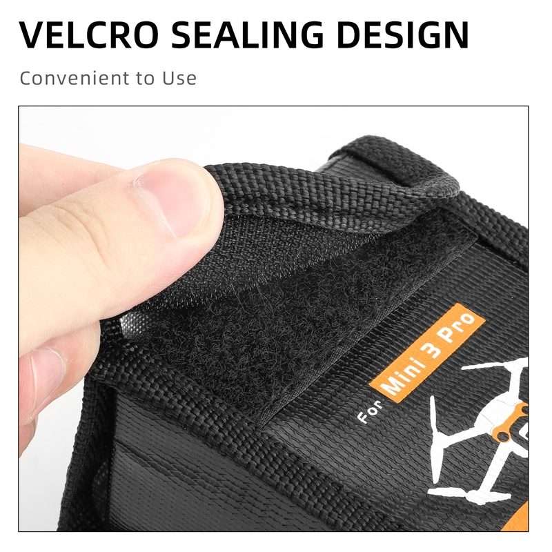 Sunnylife Battery Explosion-proof Bag Storage Bag for DJI Mini 3 Pro,Size: Can Hold 3 Batteries