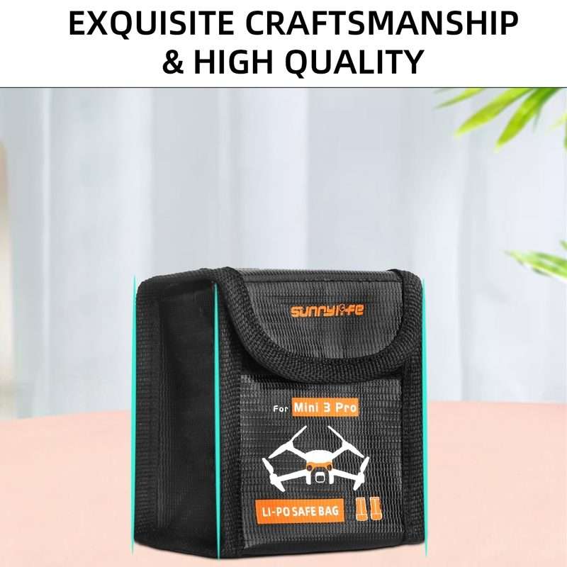 Sunnylife Battery Explosion-proof Bag Storage Bag for DJI Mini 3 Pro,Size: Can Hold 3 Batteries