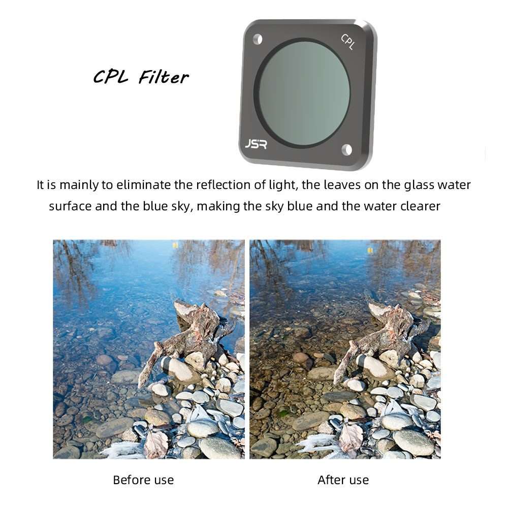 JUNESTAR Action Camera Filters For DJI Action 2,Style: ND32