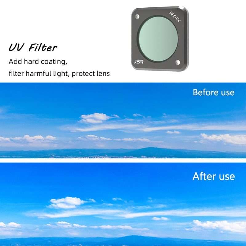 JUNESTAR Action Camera Filters For DJI Action 2,Style: ND32