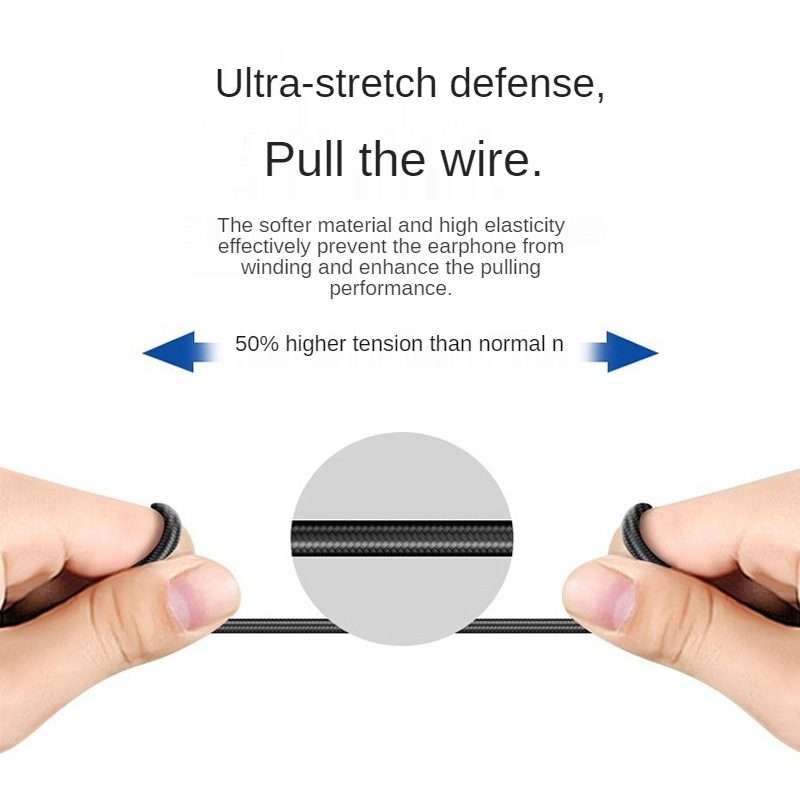 115 Type-C Digital Chip Wire-controlled Headphones For Samsung Note 10 (Black)