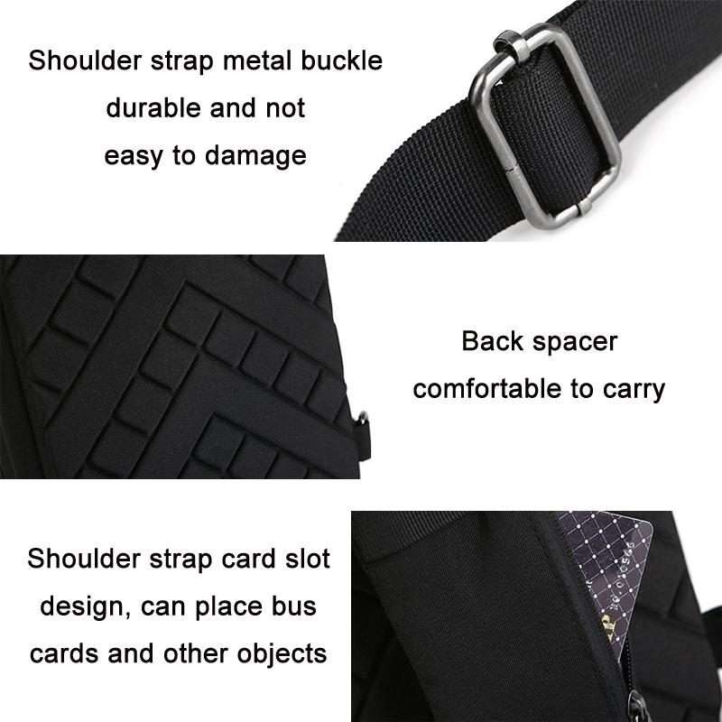 Storage Bag Messenger Bag Chest Bag For DJI Mini 3 /Mini 3 Pro(Black)