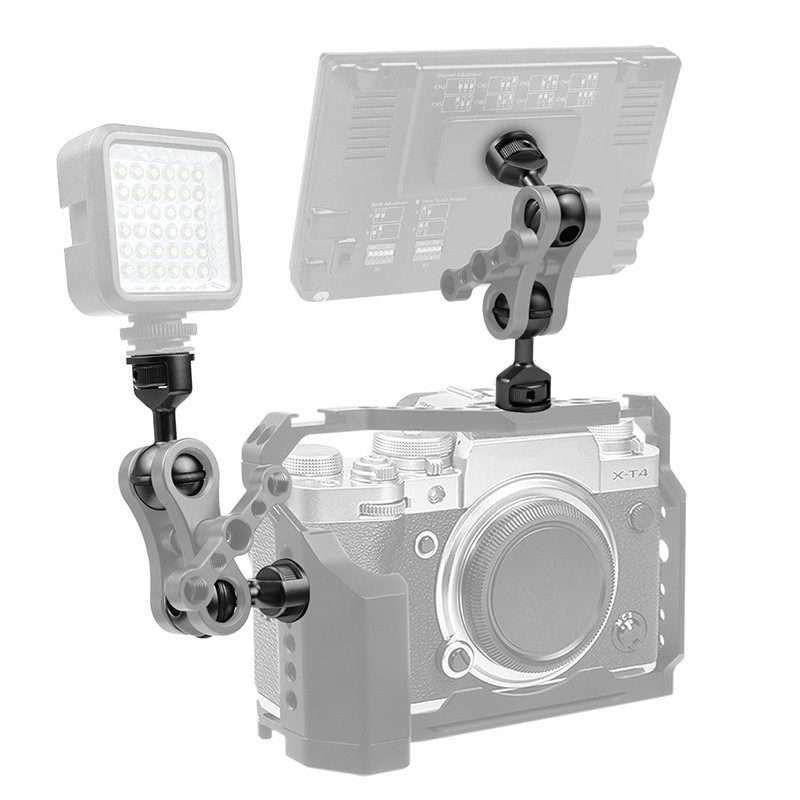 2.5cm Ball Head Clip for Action Camera Underwater Video Camera Light Diving Joint(Titanium)