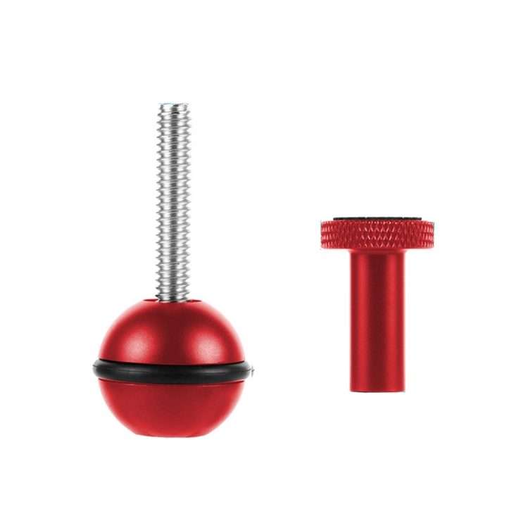 Ball Head Adapter Adjustable Screw Fixed Mount Camera Underwater Diving Photogr ... (1/4 Inch Red)