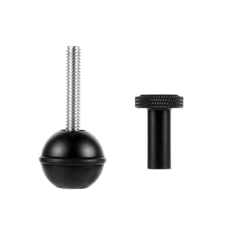 Ball Head Adapter Adjustable Screw Fixed Mount Camera Underwater Diving Photo ... (1/4 Inch Black)