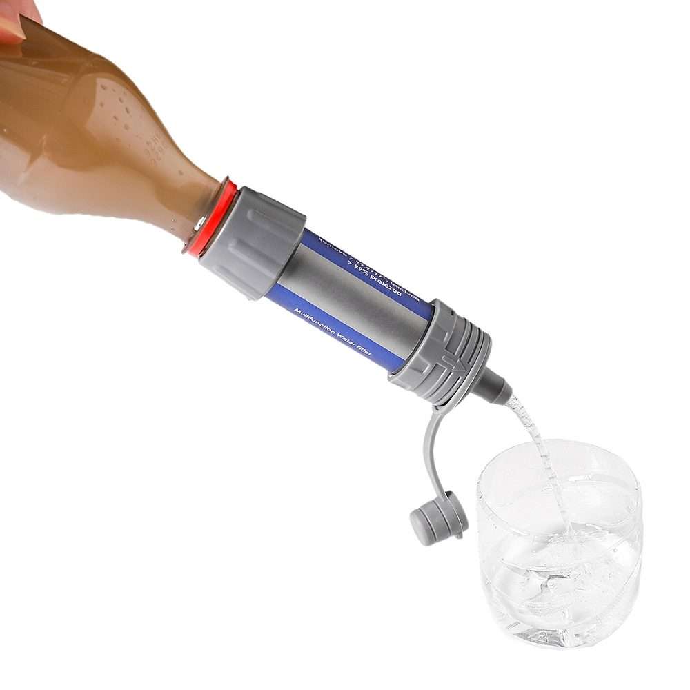 1282 Outdoor Camping Sewage Filter Purifier(Orange)