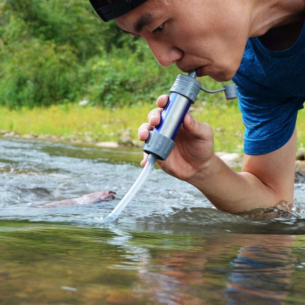 1282 Outdoor Camping Sewage Filter Purifier(Orange)