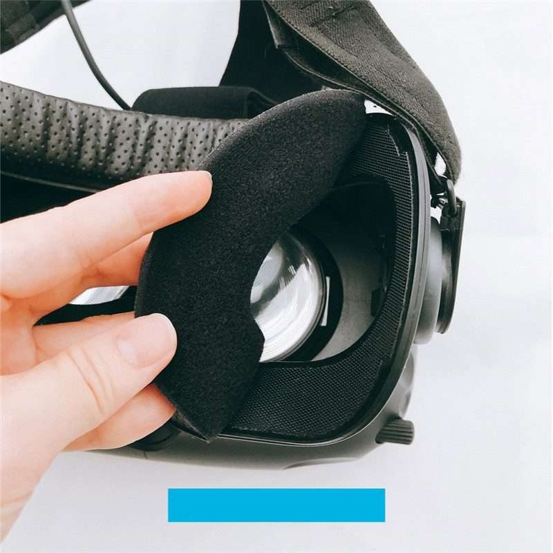 2 PCS PU Leather Face Foam Eye Mask Cover For HTC VIVE Headset VR(Thin 1.5cm)