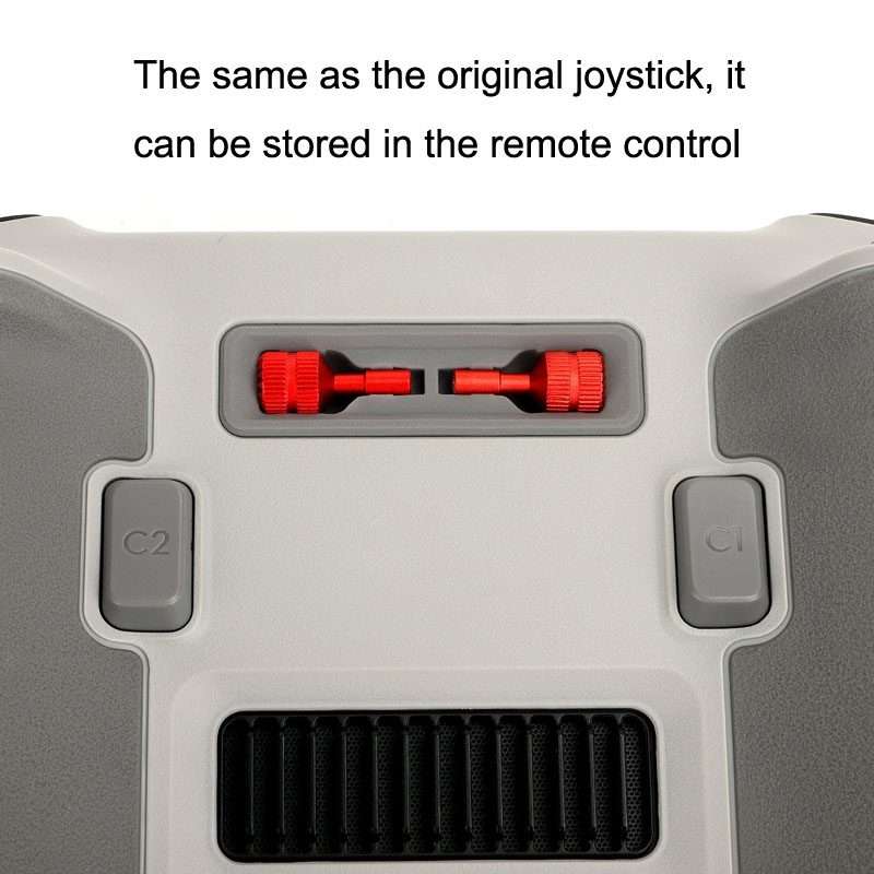 1 Pair Sunnylife MM3-YG393 For DJI Mini3 Pro DJI RC With Screen Remote Control Thumb Rocker(Red)