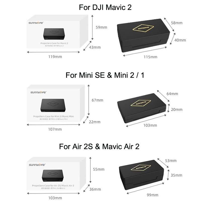 Sunnylife M2-SN9355 Blade Propeller Portable Storage Box For DJI Mini SE / 2 / 2 SE / 1