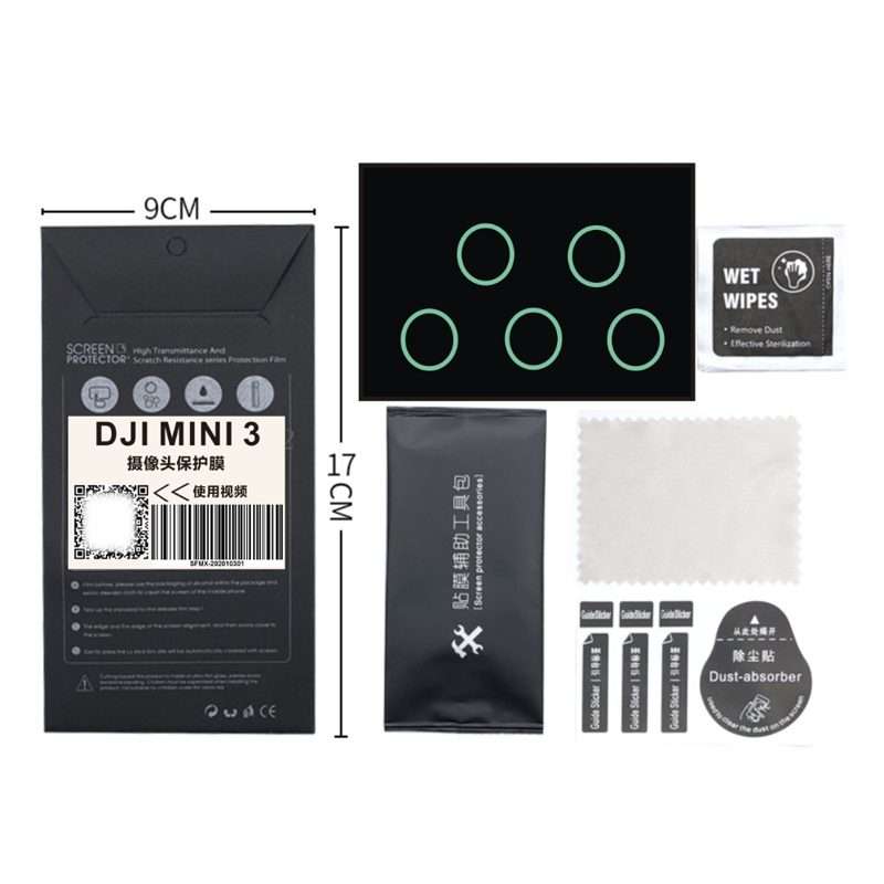MN3-BHM-SF For DJI Mini 3 Pro Sensor + Lens Protector Anti -Scratch And Anti -Bump Acc ... (Black)