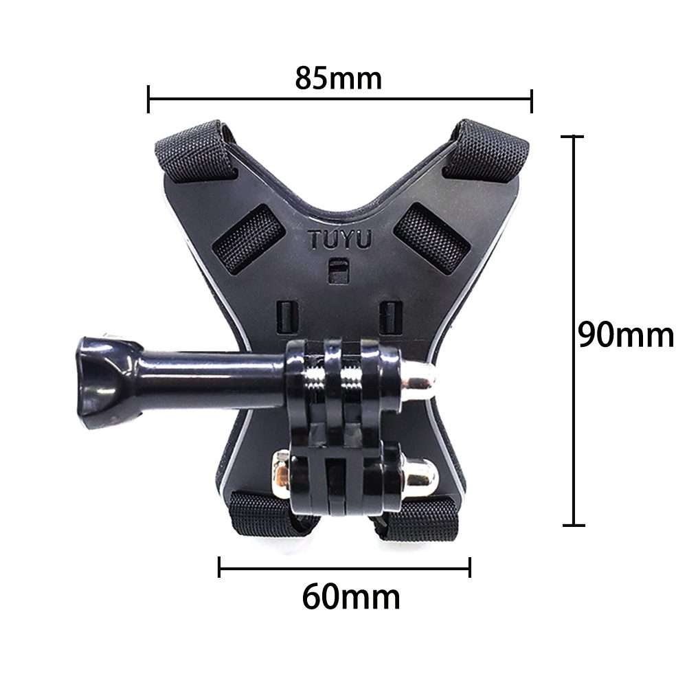 TUYU Motorcycle Helmet Chin Action Camera Mobile Phone Mounting Bracket Black Bracket+Mobile Phone