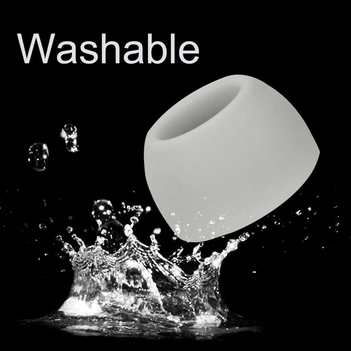 6 PCS Silicone Earplugs For TWS Samsung Galaxy Buds Pro( Large Black)