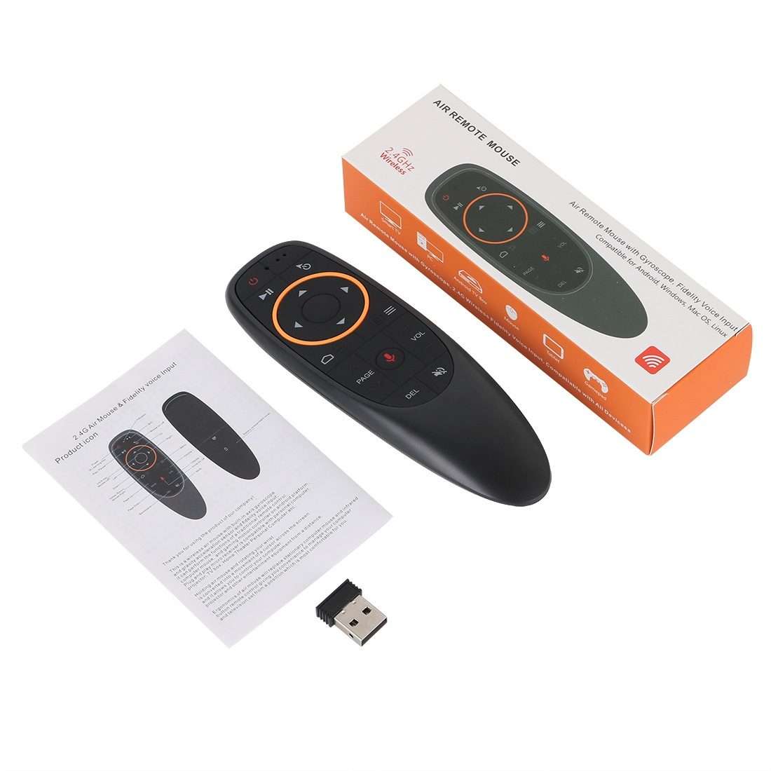 Intelligent Voice Remote Control With Learning Function, Style: G10S Pro BT Dual Mode