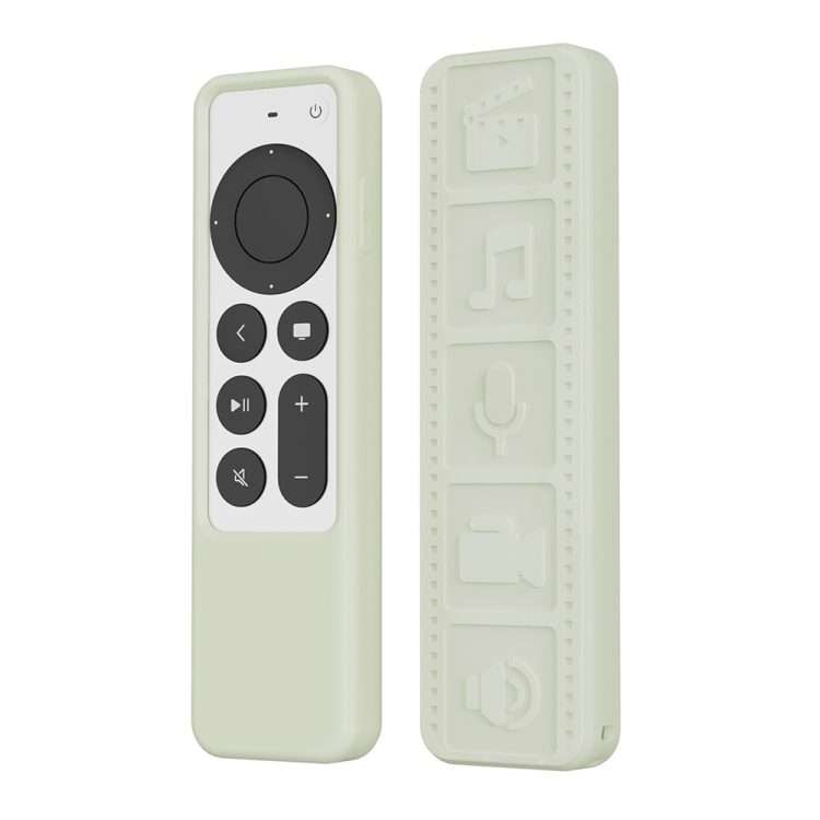Silicone Remote Controller Waterproof Anti-Slip Protective Cover For Apple TV ... (Luminous Color)