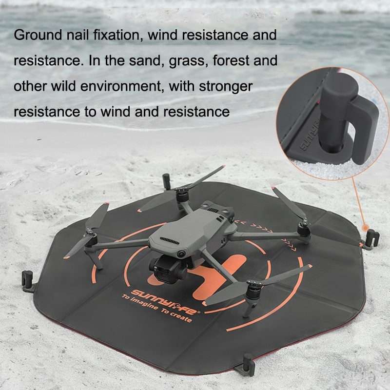 Sunnylife TJP09 For DJI Avata / Mini 3 Pro 60cm Waterproof Double Sided Folding Apron(Black Red)