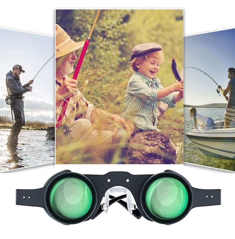 D-1548 10x HD Adjustable Focus Fishing Binoculars,Spec: With Grey Polarised Lens