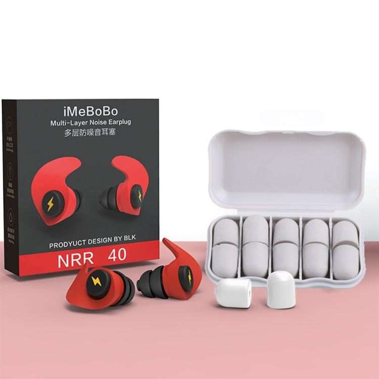 Anti-noise Sleep Earplugs Soundproof Earplugs(Red)