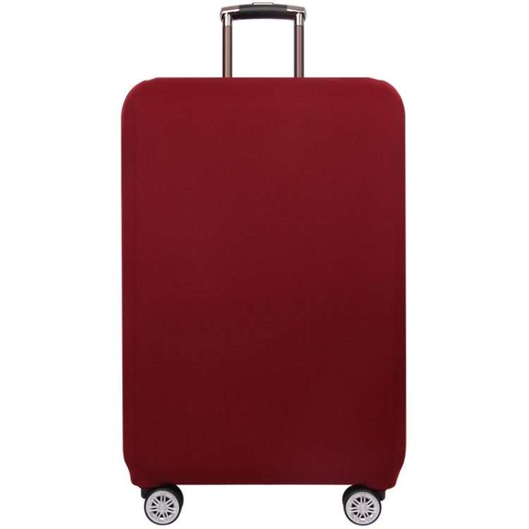 Thickened Wear-resistant Stretch Luggage Dust-proof Protective Cover, Size: L(Wine Red)