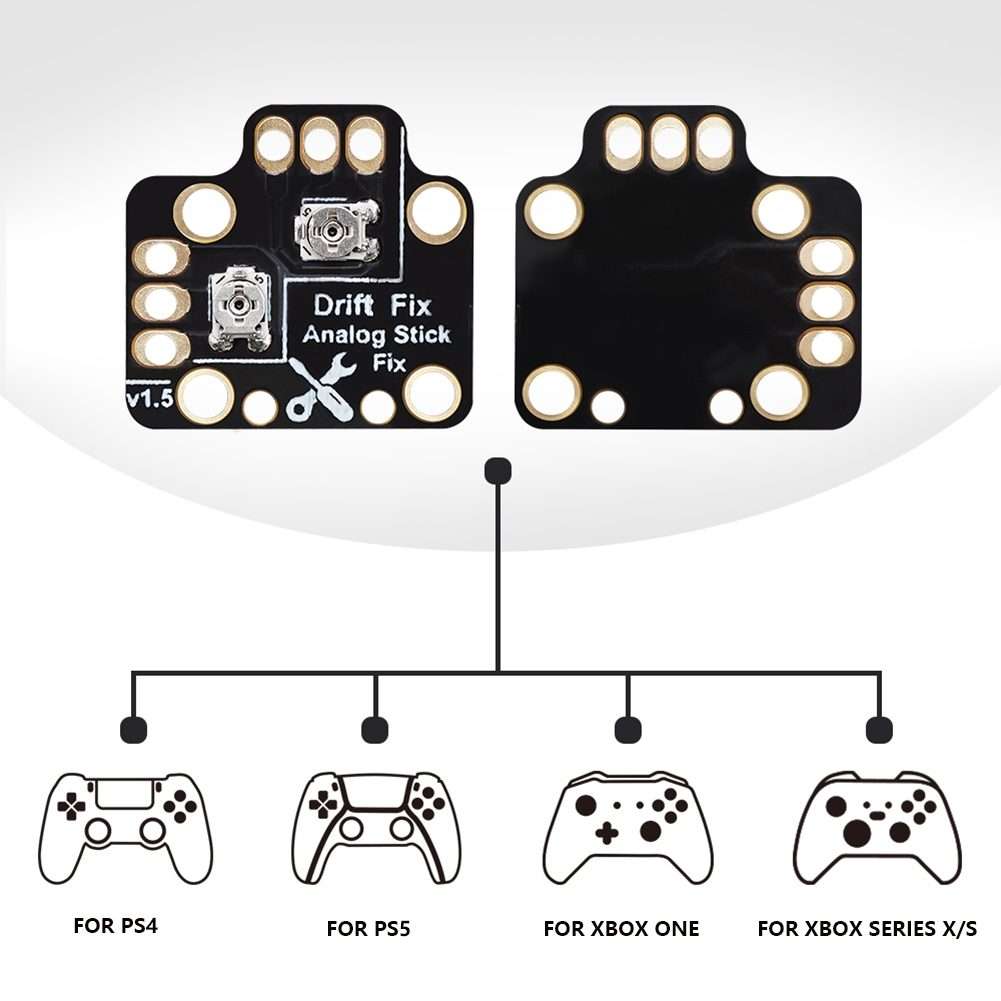 2 PCS Controller Analog Thumb Stick Drift Fix Mod For PS5 / PS4 / Xbox One(Orange)
