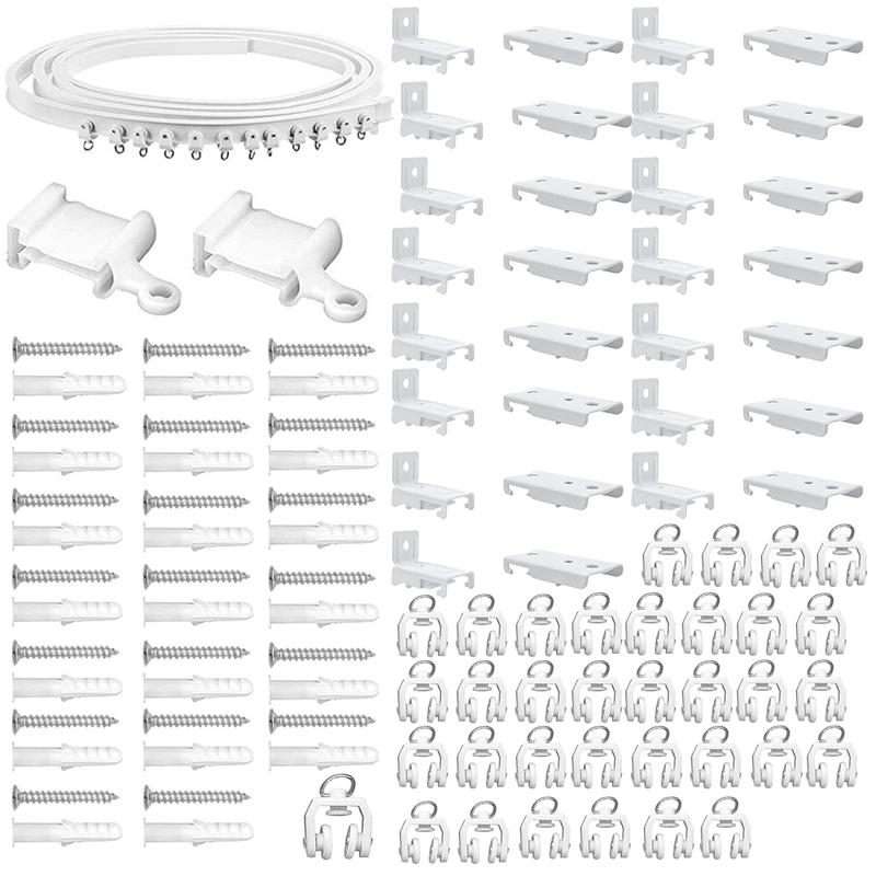 Model Steel Rail Bending Curtain Rail Flexible Guide Set, Size: 5m