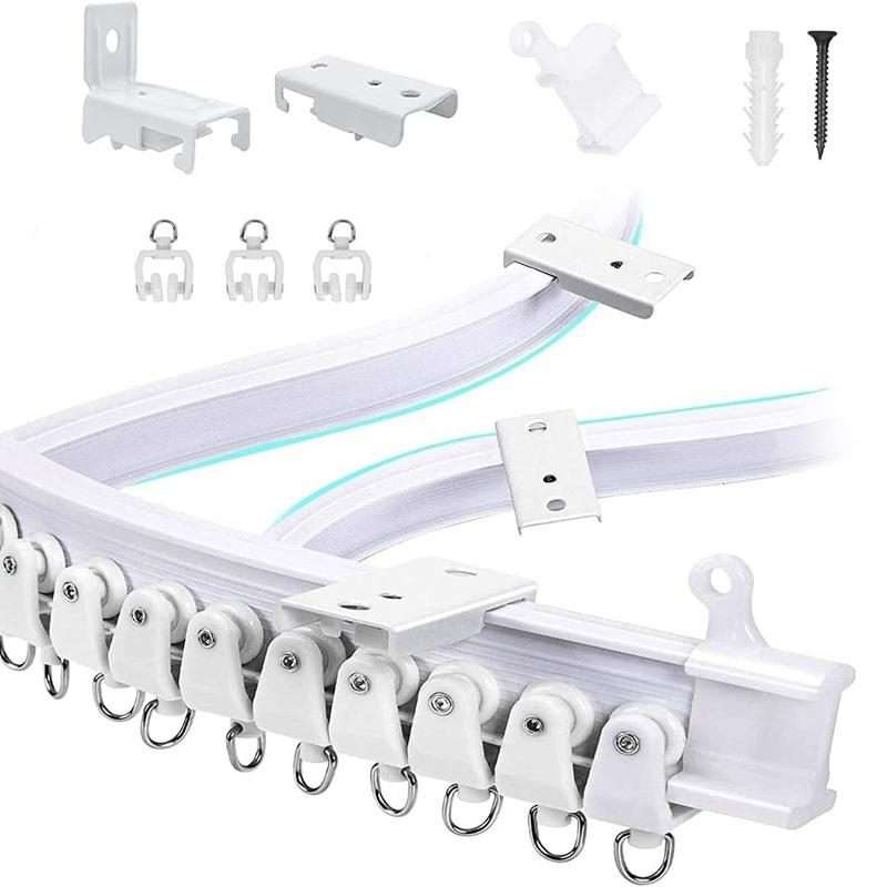 Model Steel Rail Bending Curtain Rail Flexible Guide Set, Size: 5m