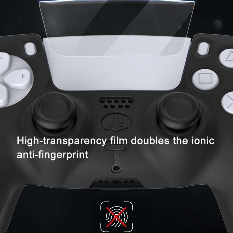 For PS5 Game Controller Joystick Cap Silicone Protective Cover Kit Dustproo ... (Black Polka Dots)