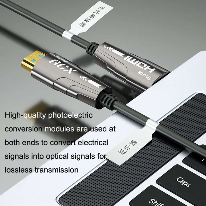 HDMI 2.0 Male To HDMI 2.0 Male 4K HD Active Optical Cable, Cable Length: 5m