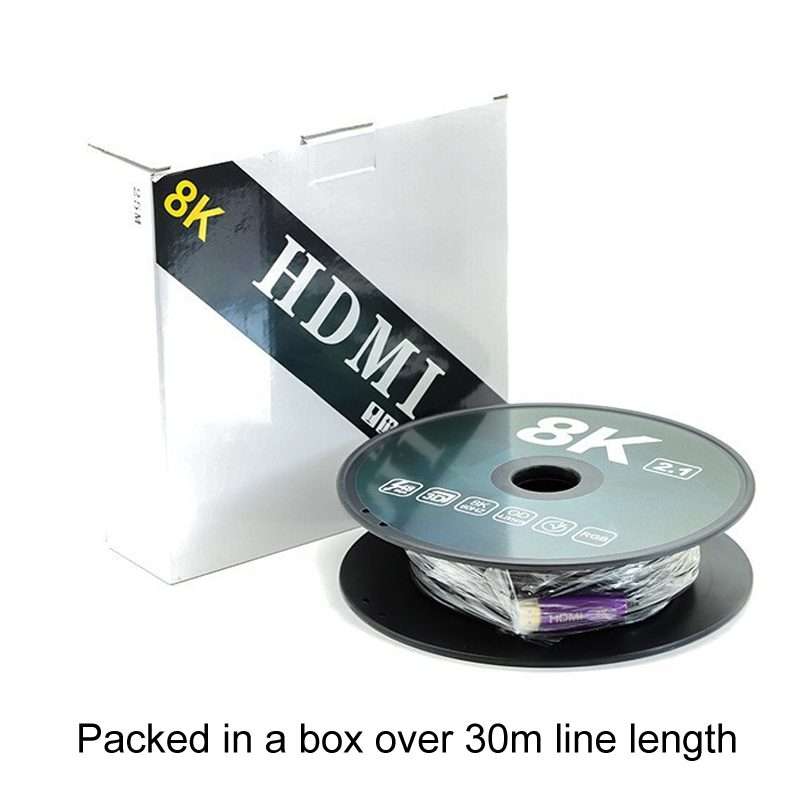 HDMI 2.1 8K 60HZ HD Active Optical Cable Computer Screen Conversion Line, Cable Length: 30m