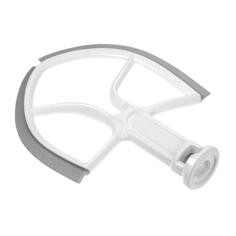 For KitchenAid 5QT Bowl-Lift Stand Mixers Plastic Flat Beater Paddle With Silicone Edges