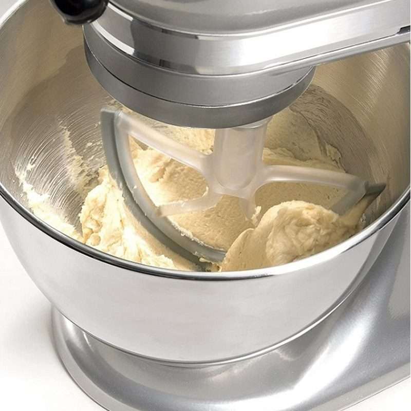 For KitchenAid 5QT Bowl-Lift Stand Mixers Plastic Flat Beater Paddle With Silicone Edges