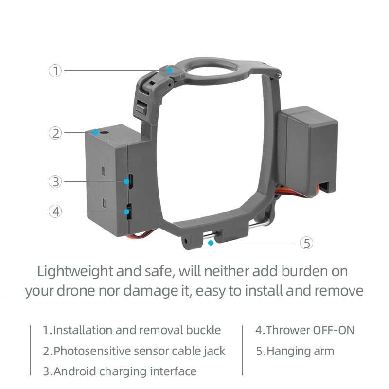 For DJI Mavic 2 Pro &Zoom Airdrop System Drone Thrower