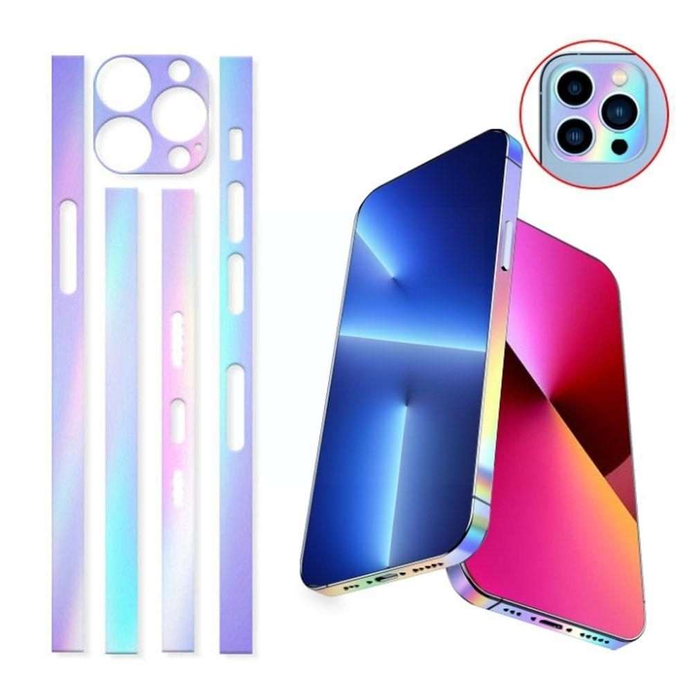 For iPhone 12 Pro Max 2 Sets Dazzle Colour Luminous Side Frame Film