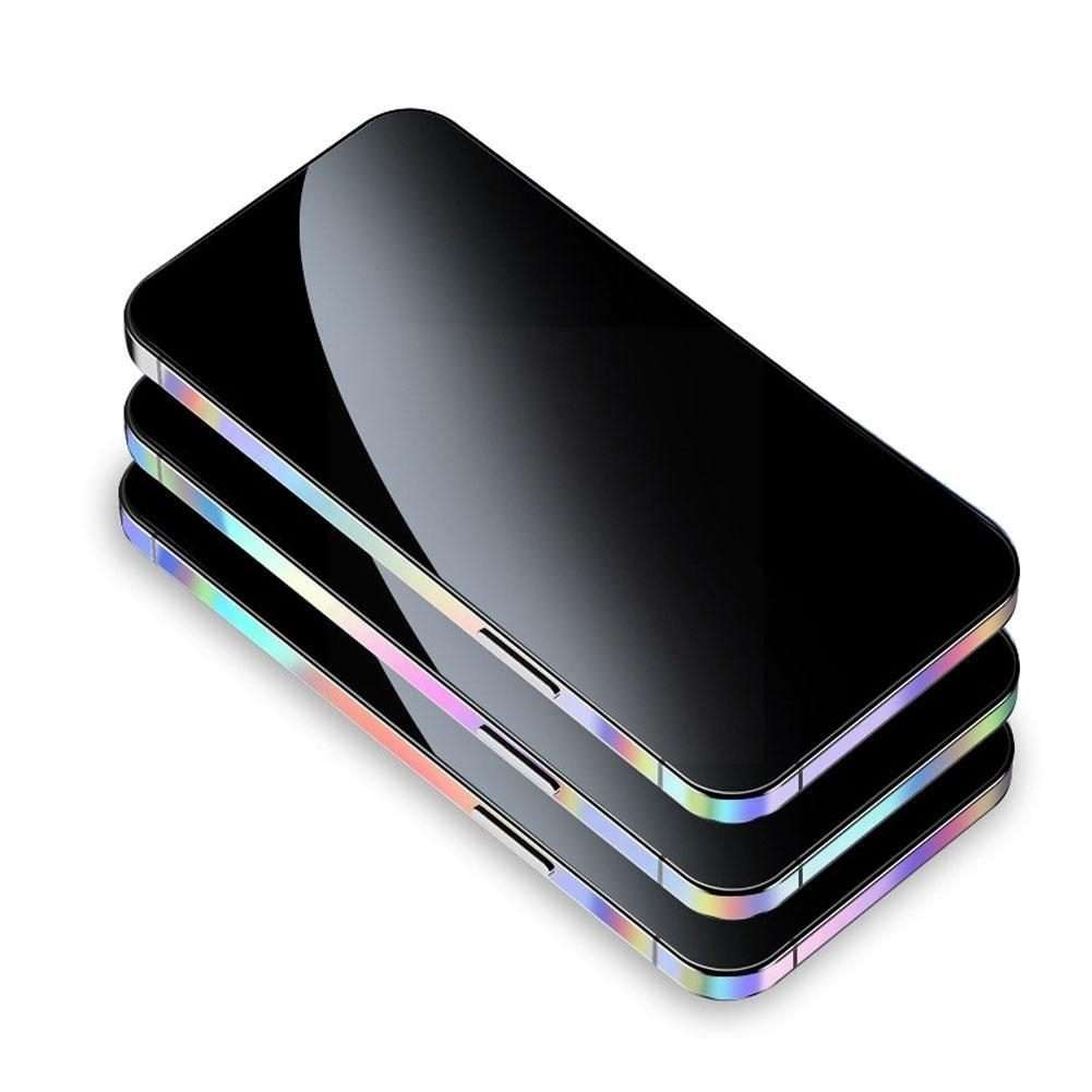 For iPhone 12 Pro Max 2 Sets Dazzle Colour Luminous Side Frame Film