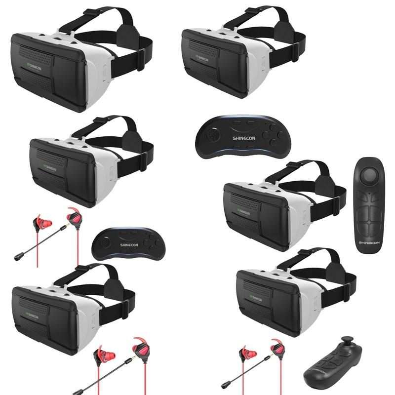 VRSHINECON G06B+B01 Handle VR Glasses Phone 3D Virtual Reality Game Helmet Head Wearing Digital Gl
