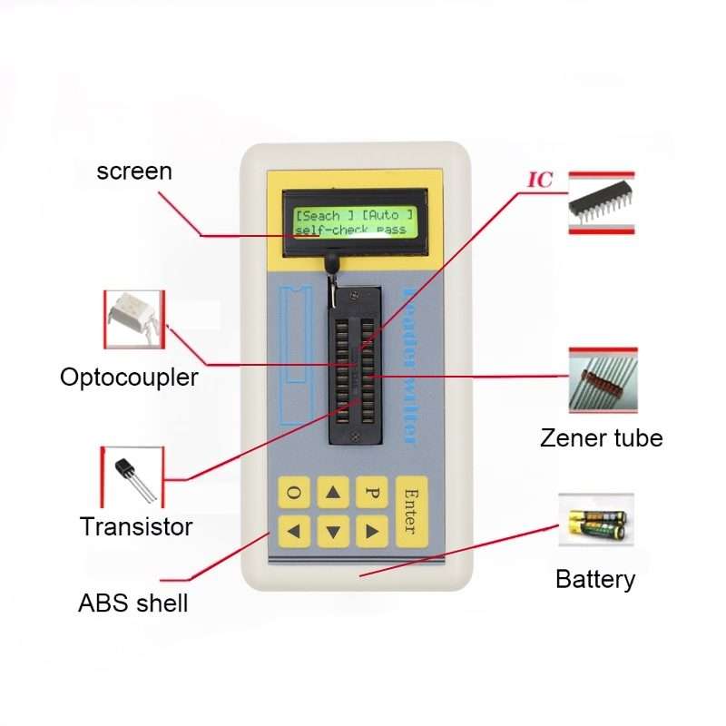 Integrated Circuit Tester Transistor IC Tester, Specification: Host