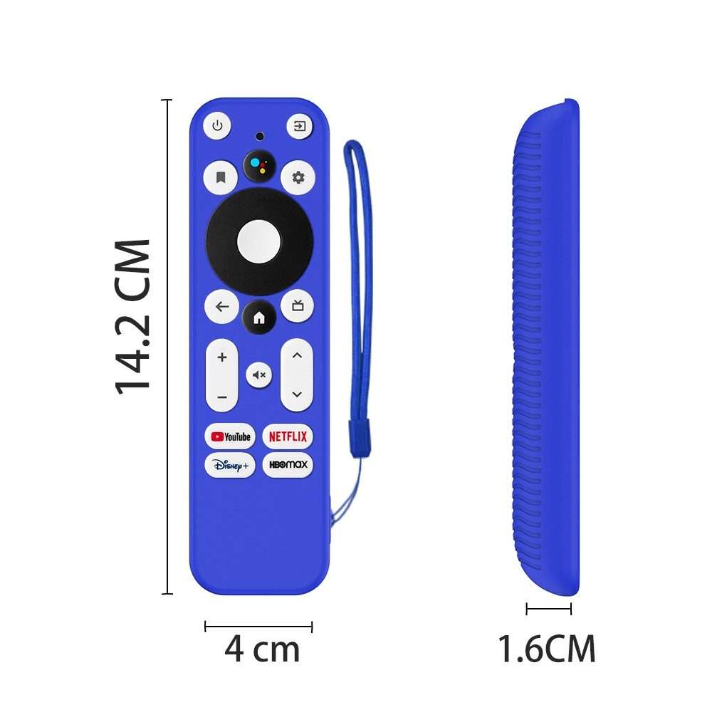 For ONN Android TV 4K UHD Streaming Device Y55 Anti-Fall Silicone Remote Control Cover(Blue)