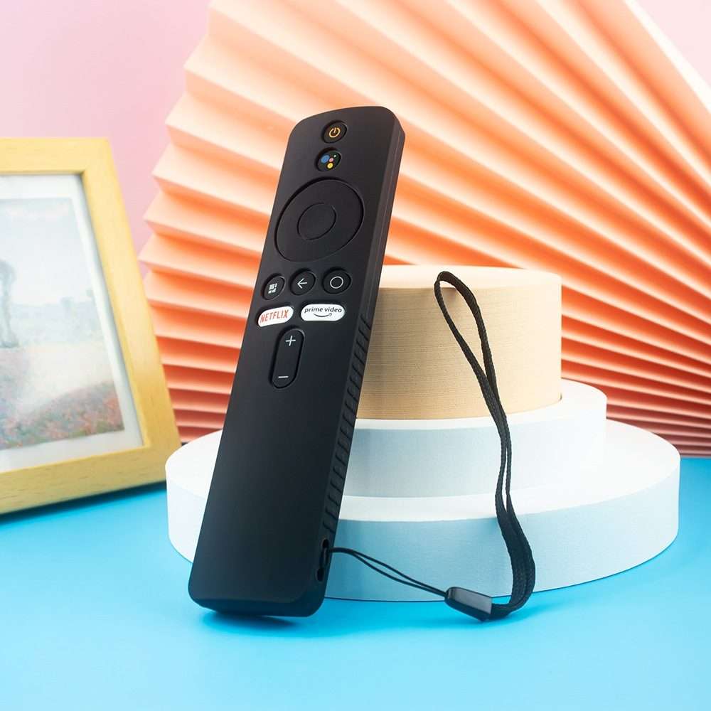 For Xiaomi 4K TV Stick Y48 Remote Control Anti-Drop Silicone Protective Cover(Black)