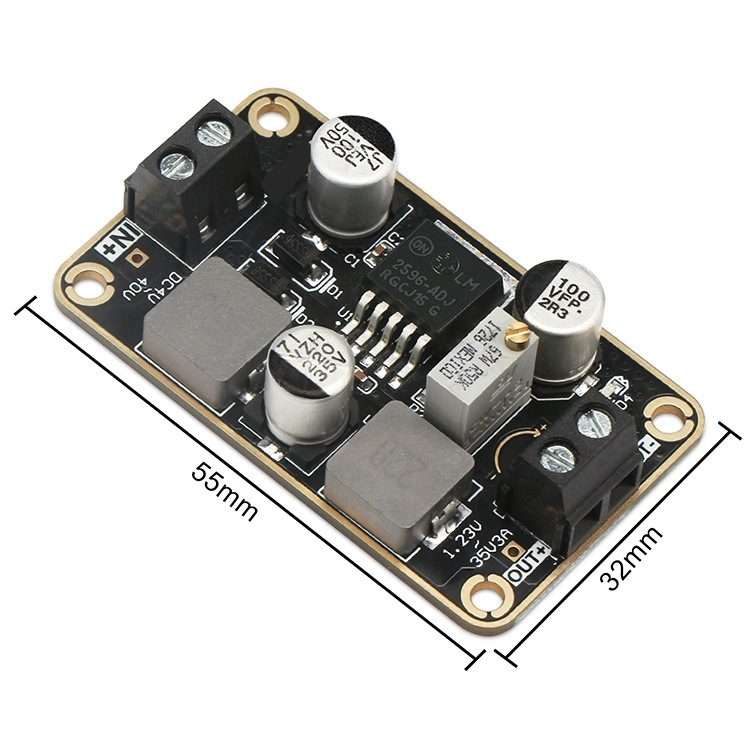 LM2596-ADJ DC-DC Adjustable Step-Down Power Module 4V-40V To 1.23-35V 3A Stereotype Board(As Show)
