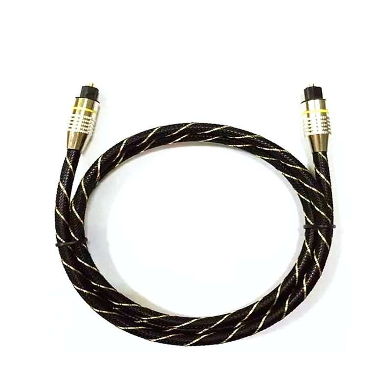 EMK HB/A6.0 SPDIF Interface Digital High-Definition Audio Optical Fiber Cabl ... (Black White Net)