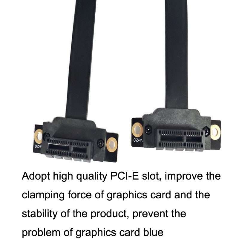 PCI-E 3.0 1X 90 Degrees Graphics Card / Wireless Network Card Extension Cable, Cable Length: 10cm