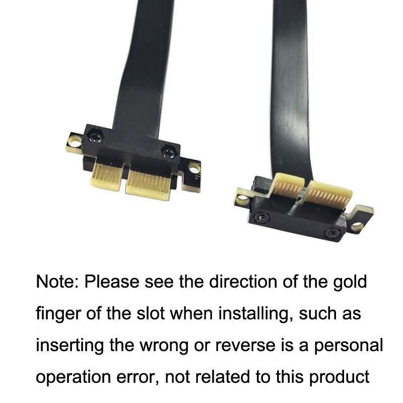 PCI-E 3.0 1X 90 Degrees Graphics Card / Wireless Network Card Extension Cable, Cable Length: 10cm