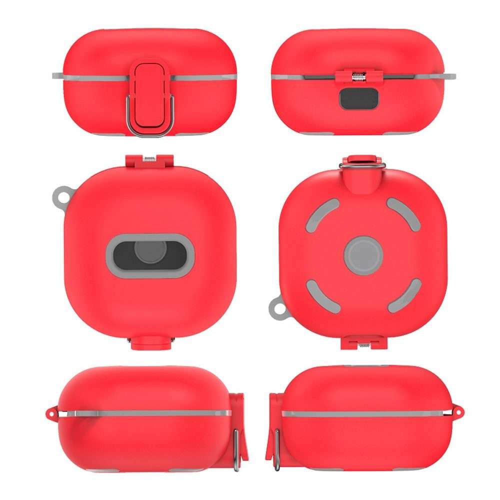 D10 For Samsung Galaxy Buds Live/Buds Pro/Buds 2 Shockproof Earphone Protective Cover Co ... (Red)