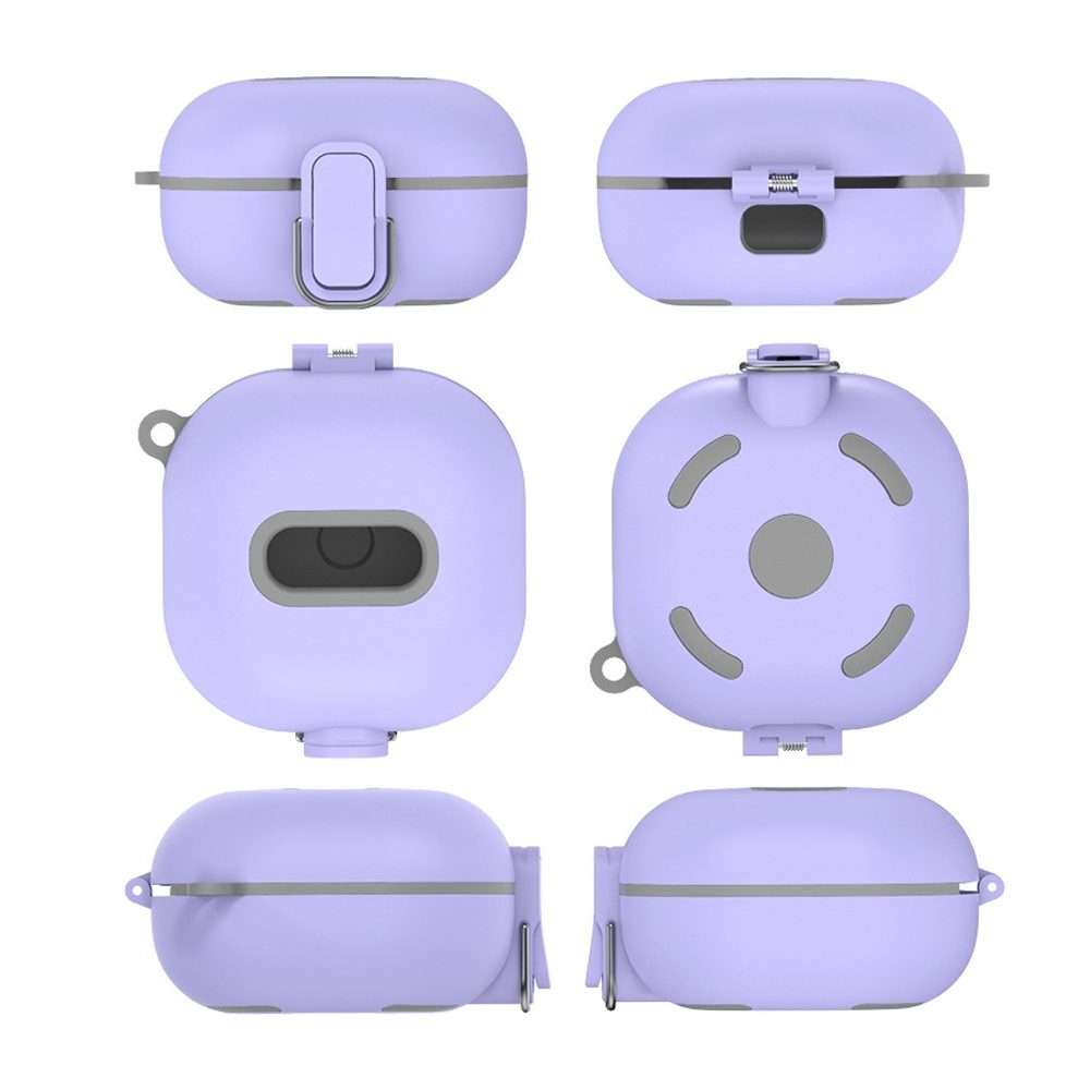 D10 For Samsung Galaxy Buds Live/Buds Pro/Buds 2 Shockproof Earphone Protective Cover ... (Purple)