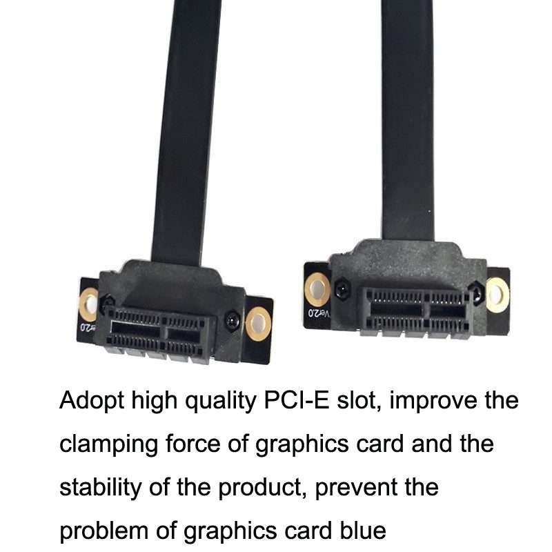 PCI-E 3.0 1X To 1X 90 Degrees Reverse Graphics Card / Wireless Network Card / Conversi ... (Black)